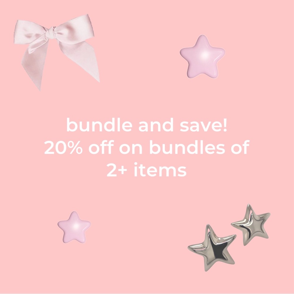bundle two or more items and get a huge discount!!